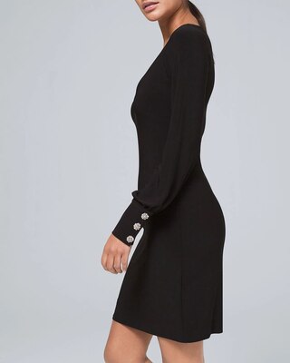 Petite Embellished Jersey Knit Dress