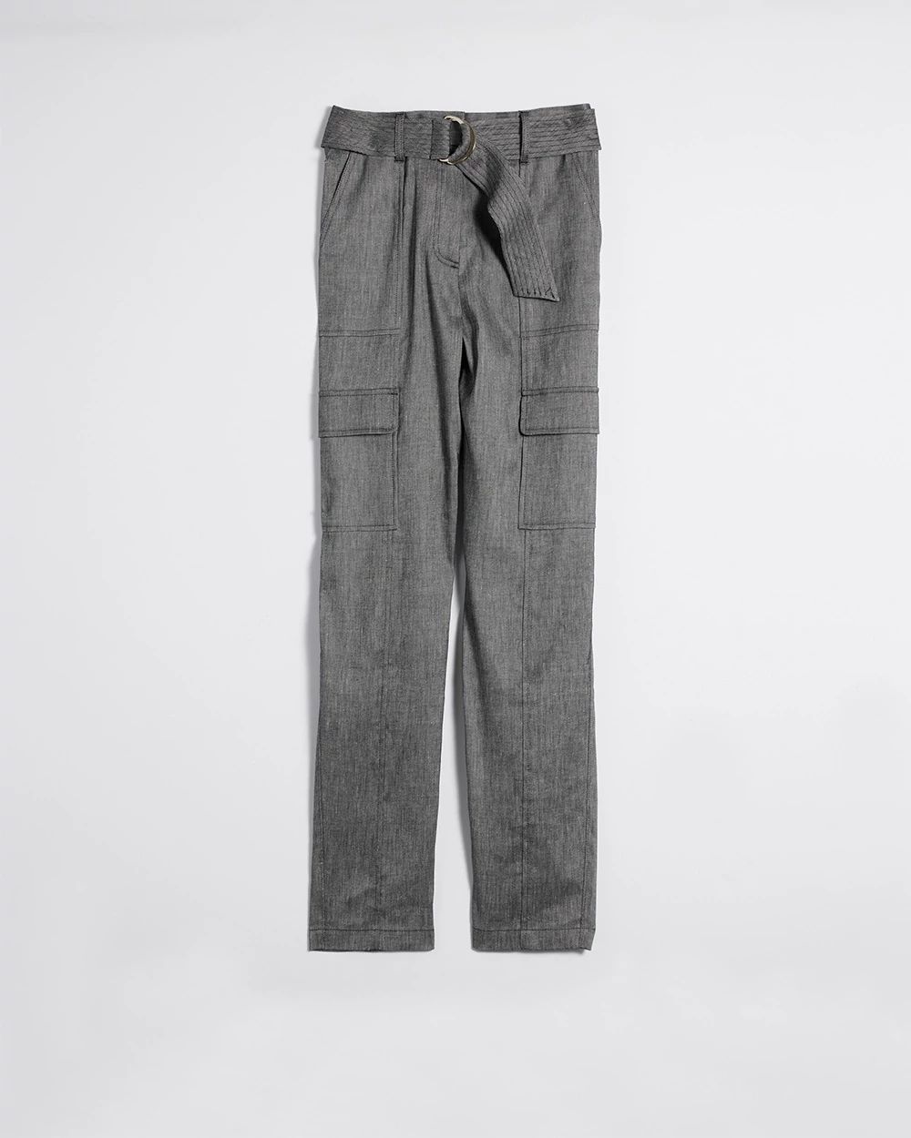 Linen Belted Utility Pant