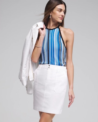 Outlet WHBM Utility Mini Skirt