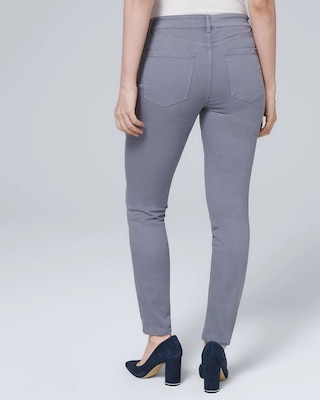 Curvy-Rise Mid-Rise Skinny Ankle Jeans click to view larger image.