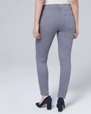 Curvy-Rise Mid-Rise Skinny Ankle Jeans