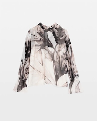 Tie-Back Chiffon Blouse click to view larger image.