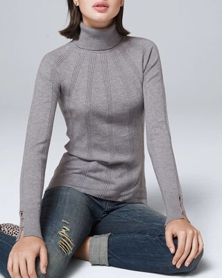 Modern Ribbed Turtleneck Sweater