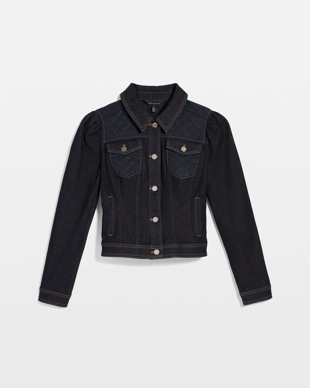 Petite Quilted Jean Jacket - image 5