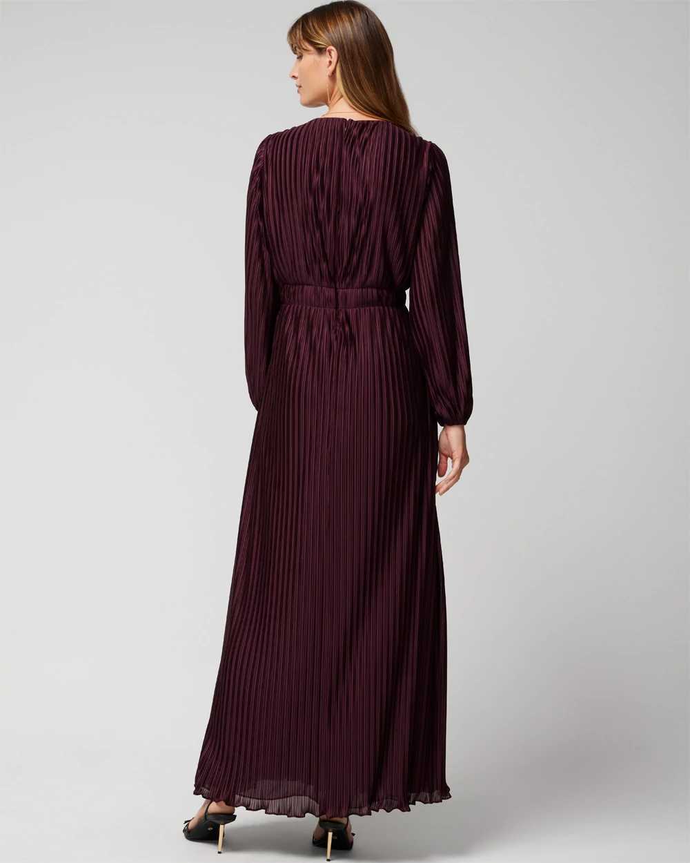 Long Sleeve Chain Cutout Maxi Dress click to view larger image.