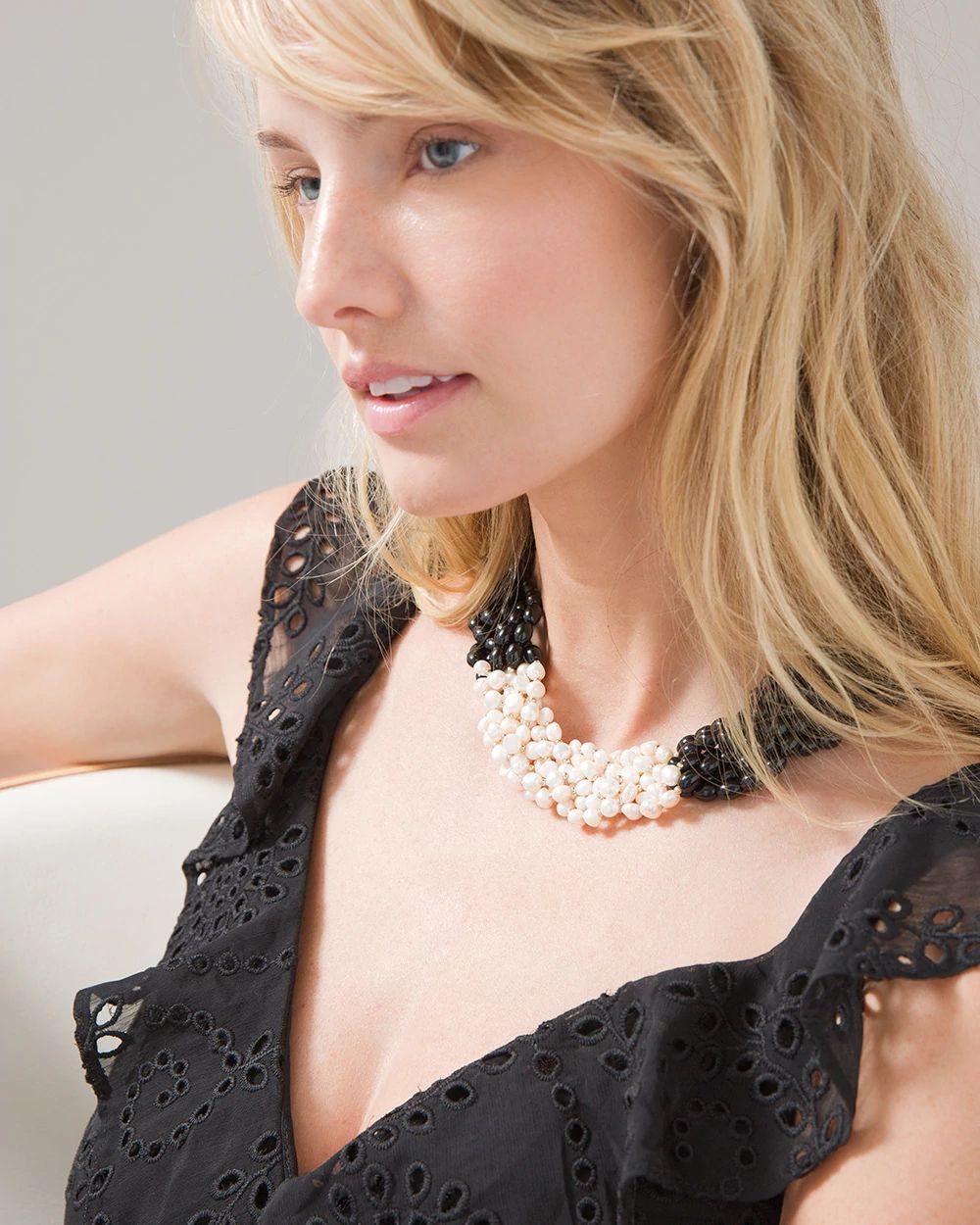 Woven Pearl Necklace