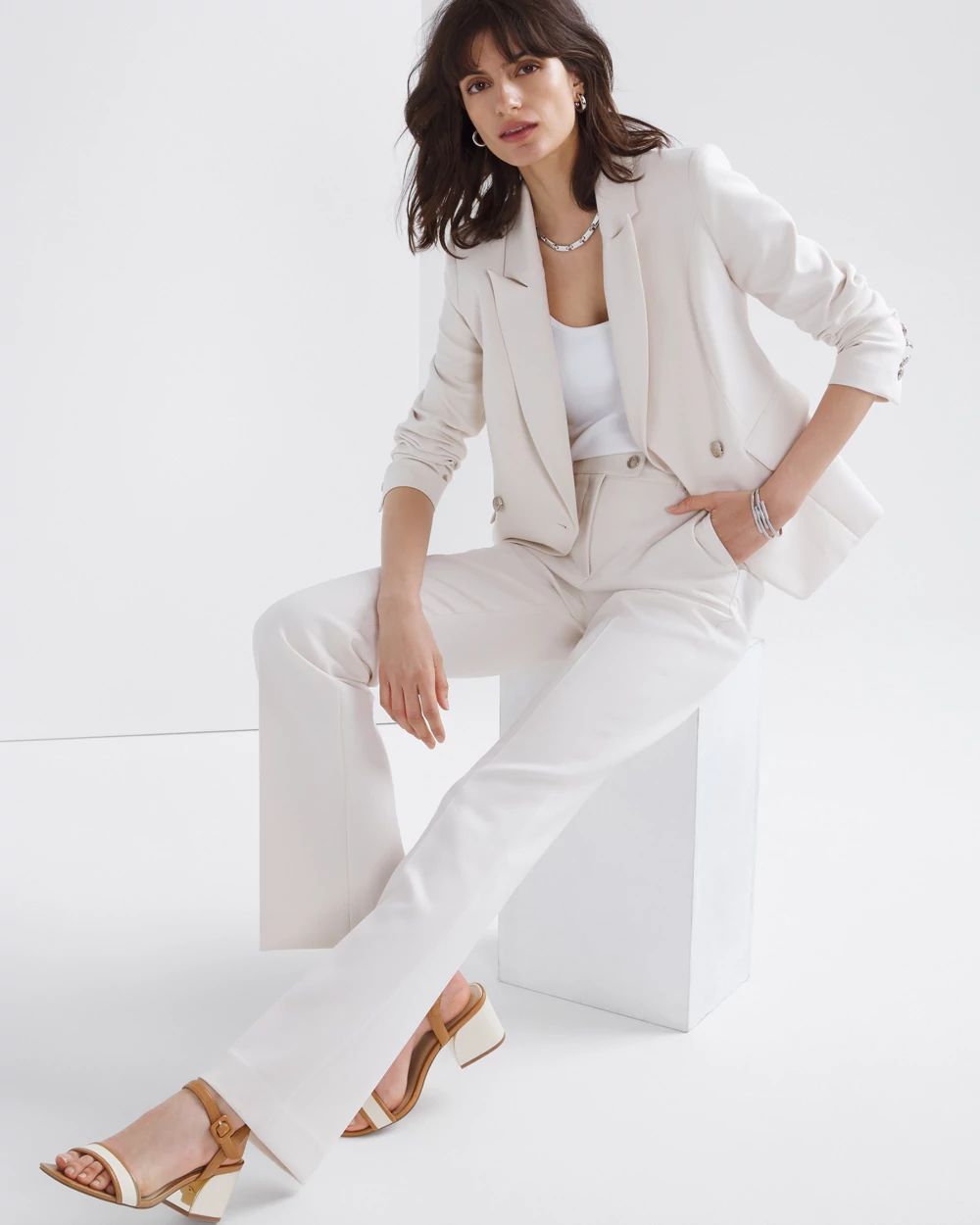 Petite WHBM® Cropped Studio Blazer