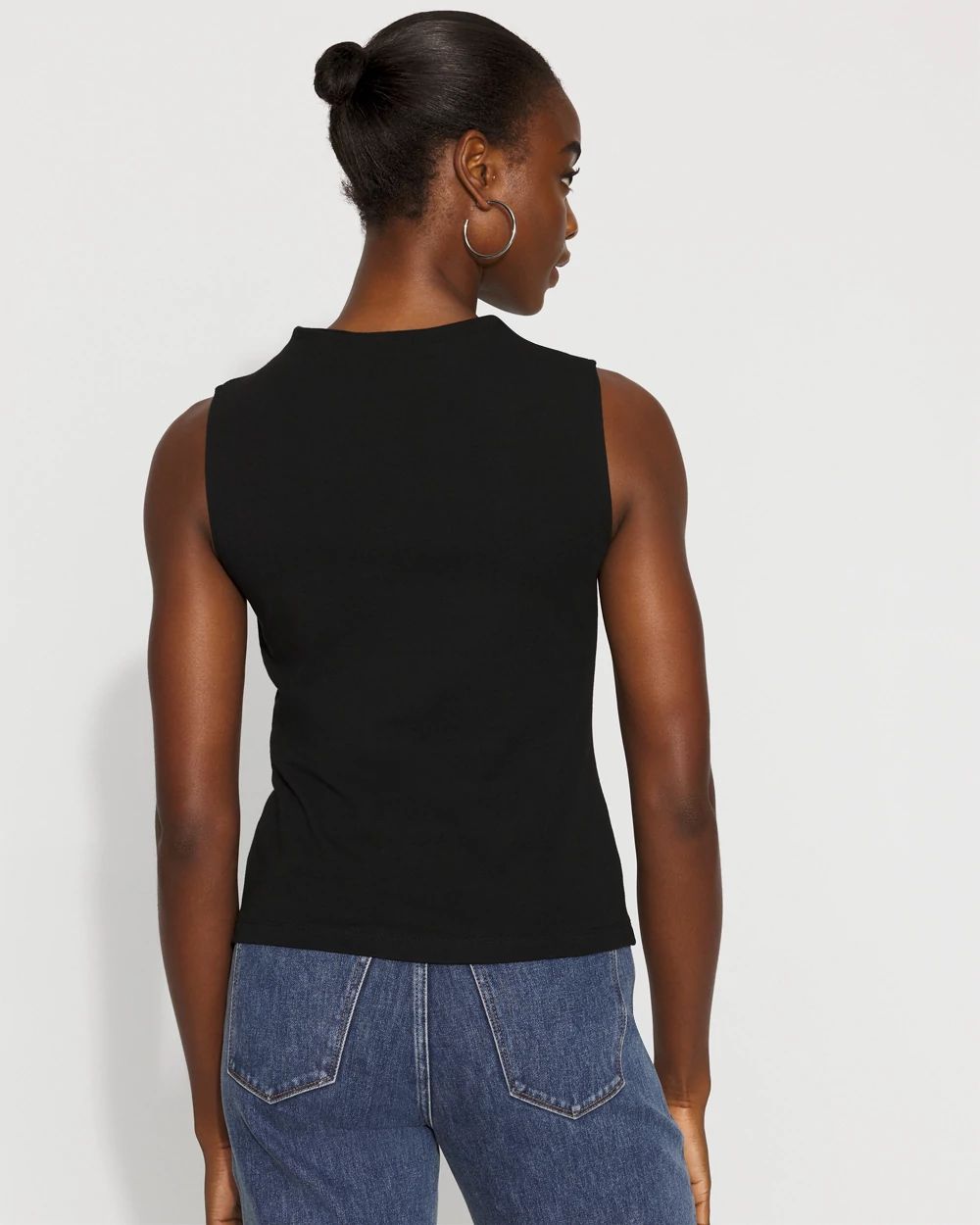 WHBM FORME™ All Ways Stretch High-Crewneck Tank Top
