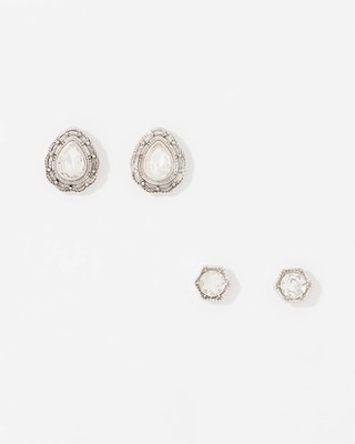 Set of Two Stud Earrings click to view larger image.
