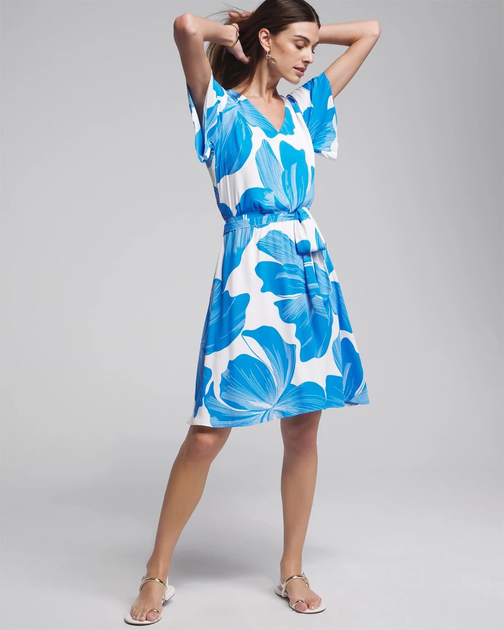 Outlet WHBM Flutter Sleeve Dress