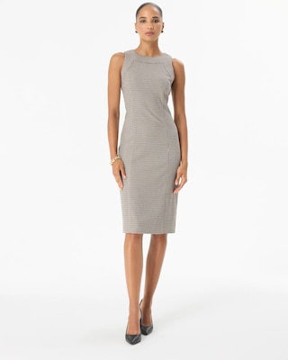 Houndstooth Sheath Dress