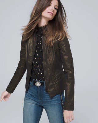 Coated Metallic Band Jacket