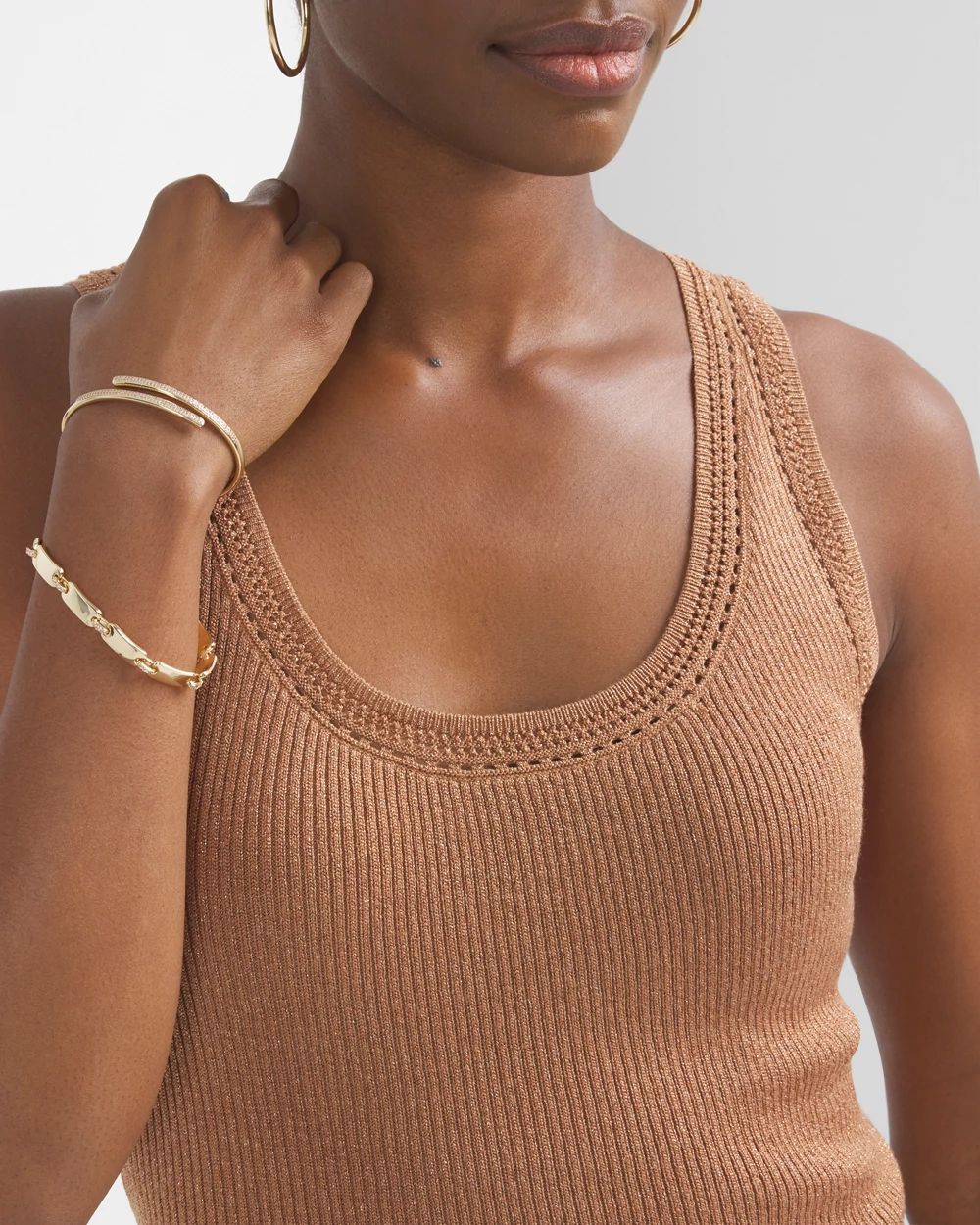 Shimmery Crochet Tank