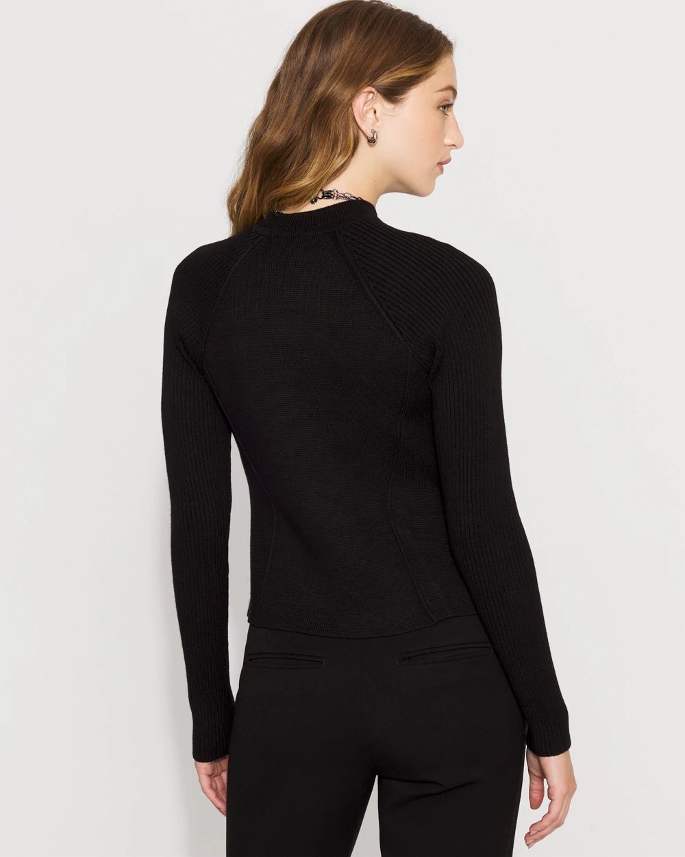 Moto Sweater Jacket click to view larger image.