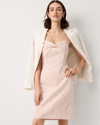 Jacquard Strapless Mini Dress click to view larger image.