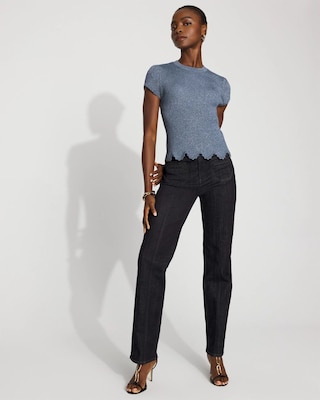 Scalloped Shimmer Sweater click to view larger image.