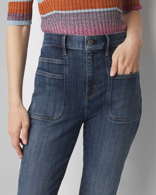 Extra High-Rise Everyday Soft Denim™ Slim Pocket Detail Jeans click to view larger image.