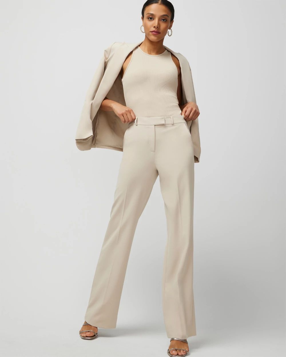 WHBM® Petite Luna Wide Leg Trouser click to view larger image.
