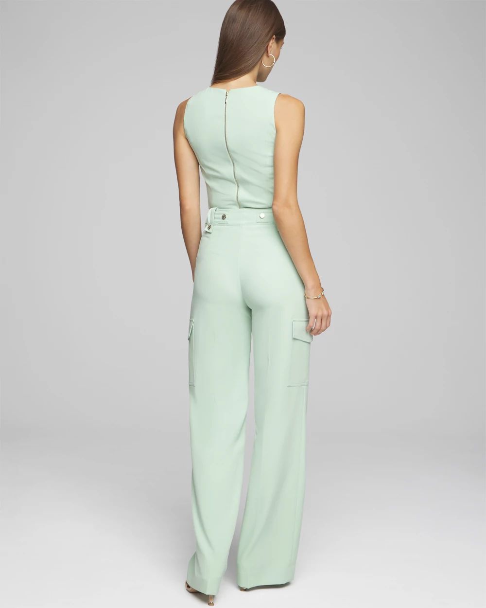 Petite Utility Wide Leg Pants click to view larger image.