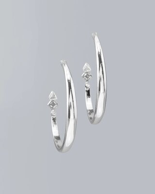Station Hoop Earrings
