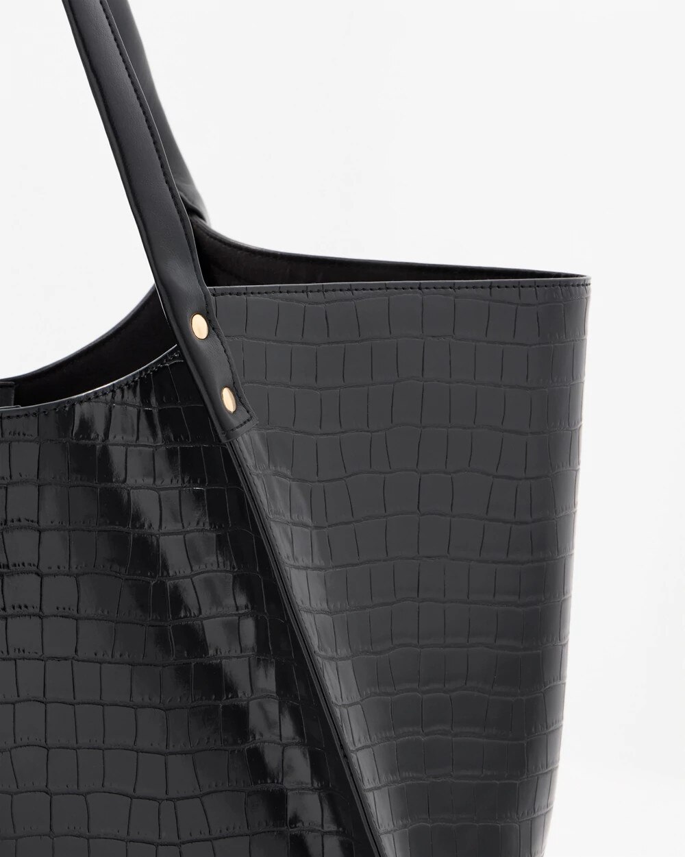 Faux Croc Tote Bag