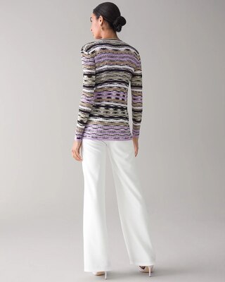 Petite Multi-Stripe Cardigan
