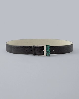 Textured Resin-Buckle Belt