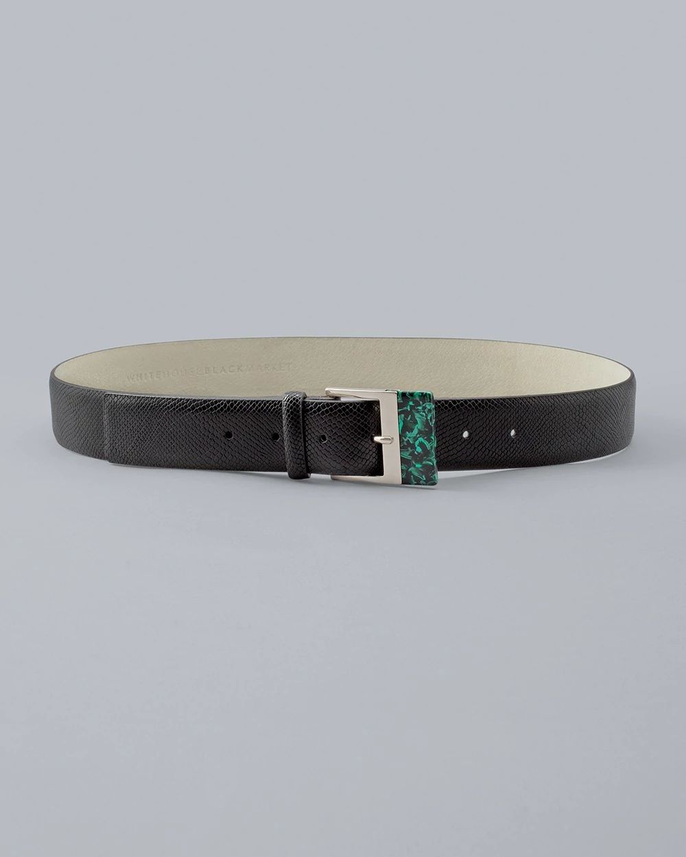 Textured Resin-Buckle Belt