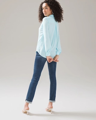 Long-Sleeve Collar Shirt