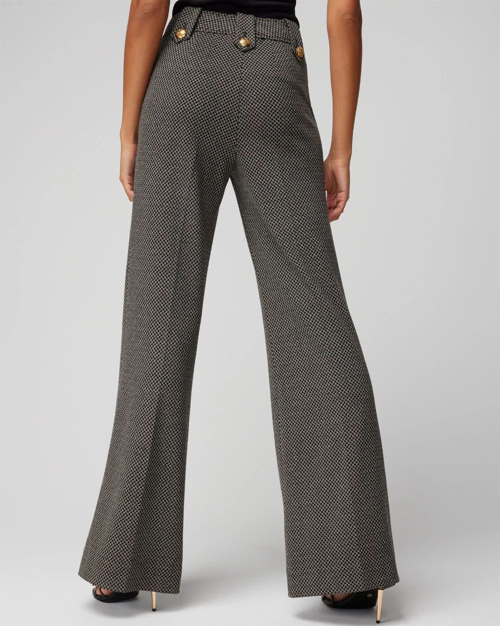 Mariner Wide Leg Geometric Print Pants
