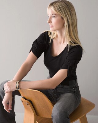Twist Sleeve Tee