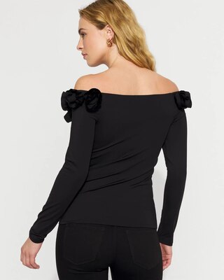 WHBM FORME™ Off-The-Shoulder Floral Top click to view larger image.