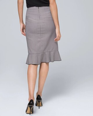 Houndstooth Pencil Skirt