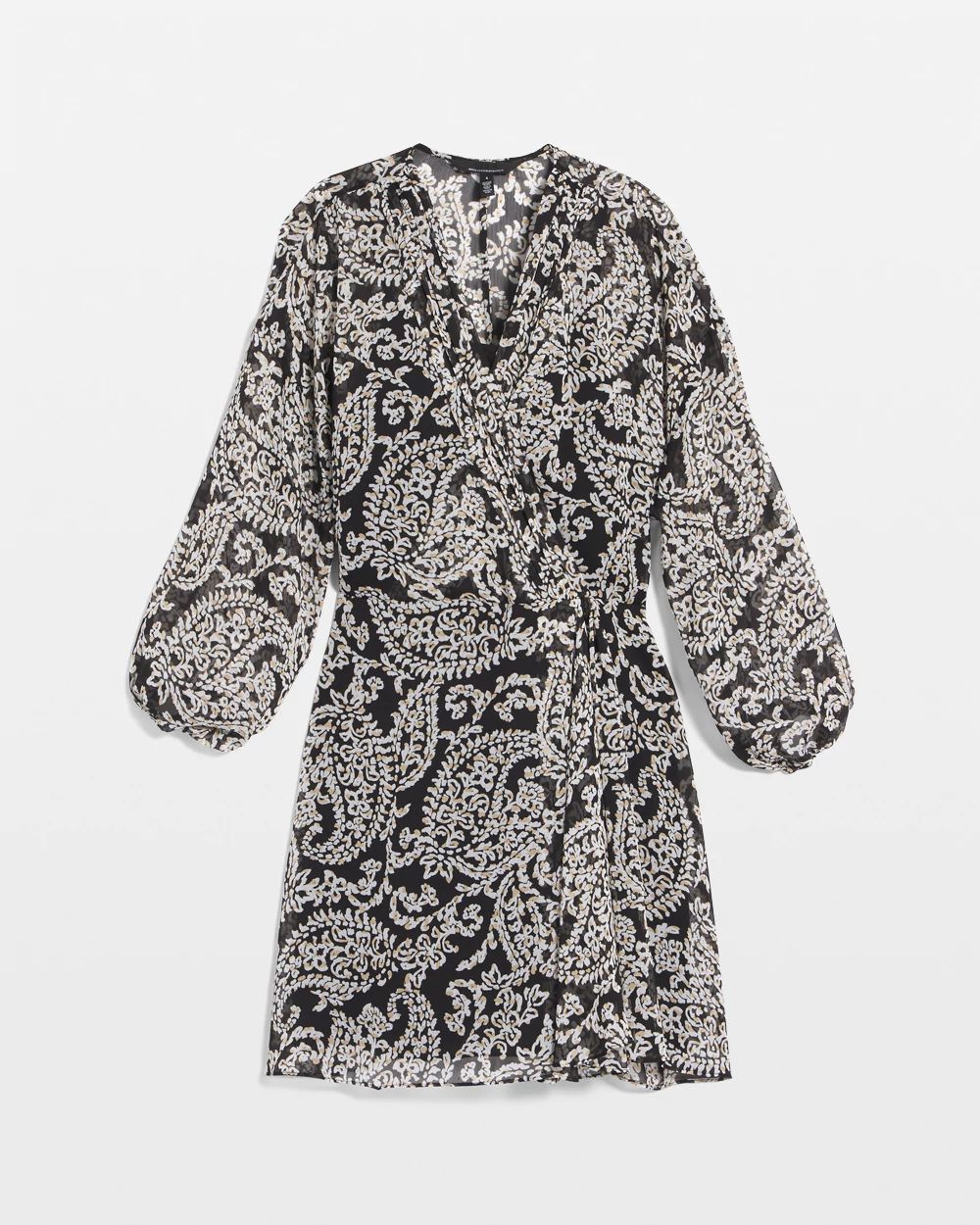Chiffon Surplice Mini Dress