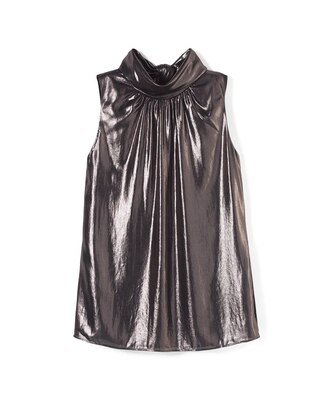 Sleeveless Tie-Back Shell