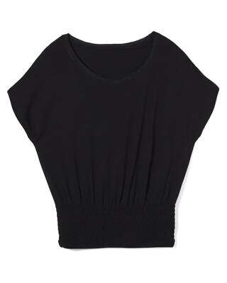 Smocked Hem Tee