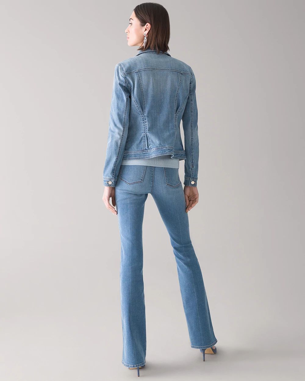 Petite Flirty Trucker Denim Jacket