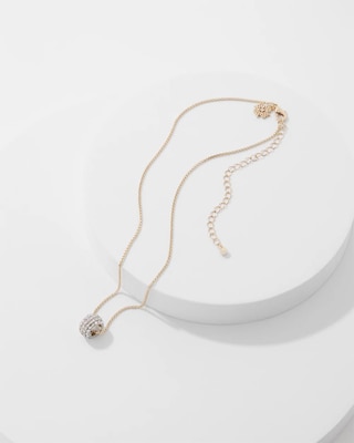 Pavé Pendant Necklace