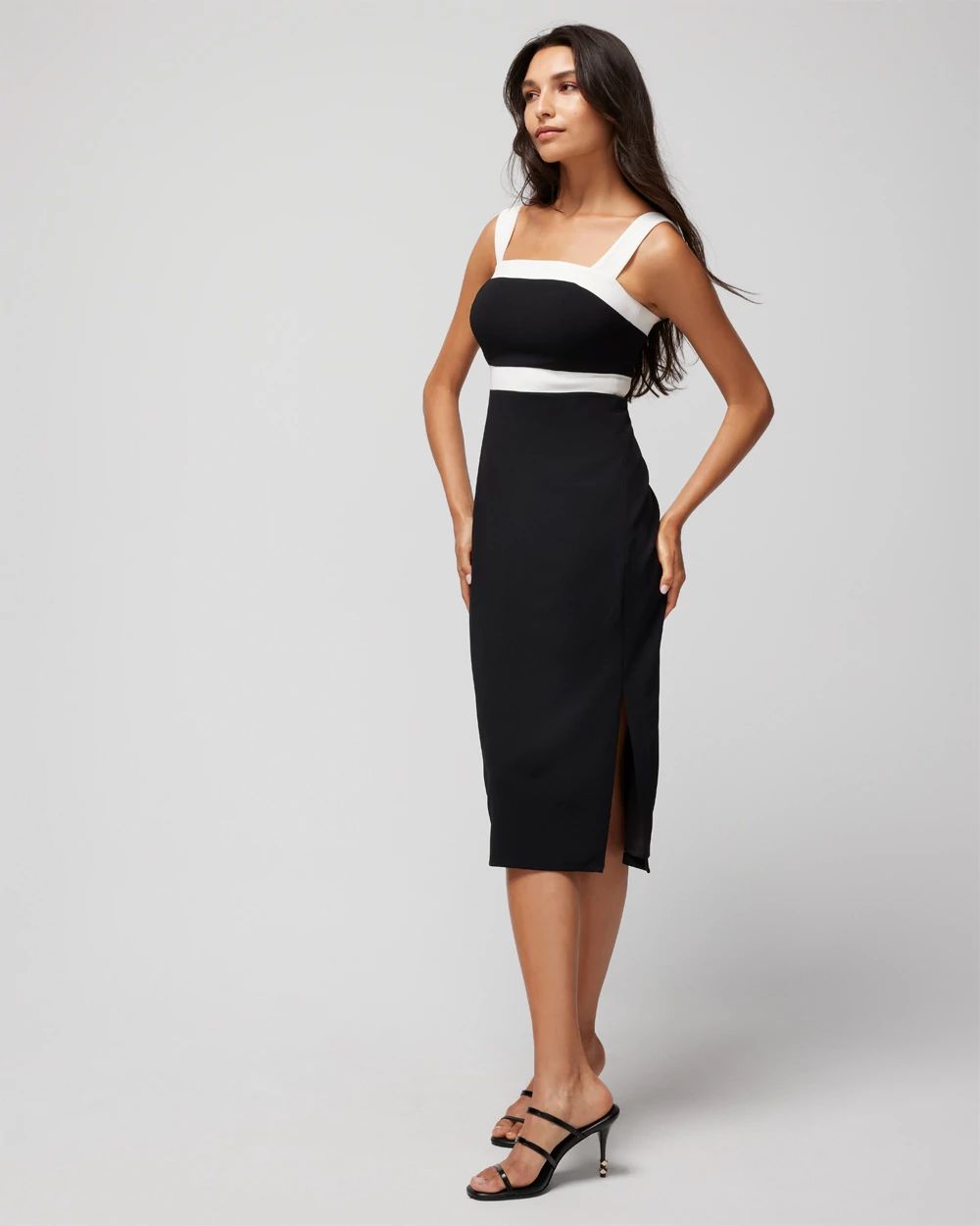Sleeveless square neck dress new arrivals