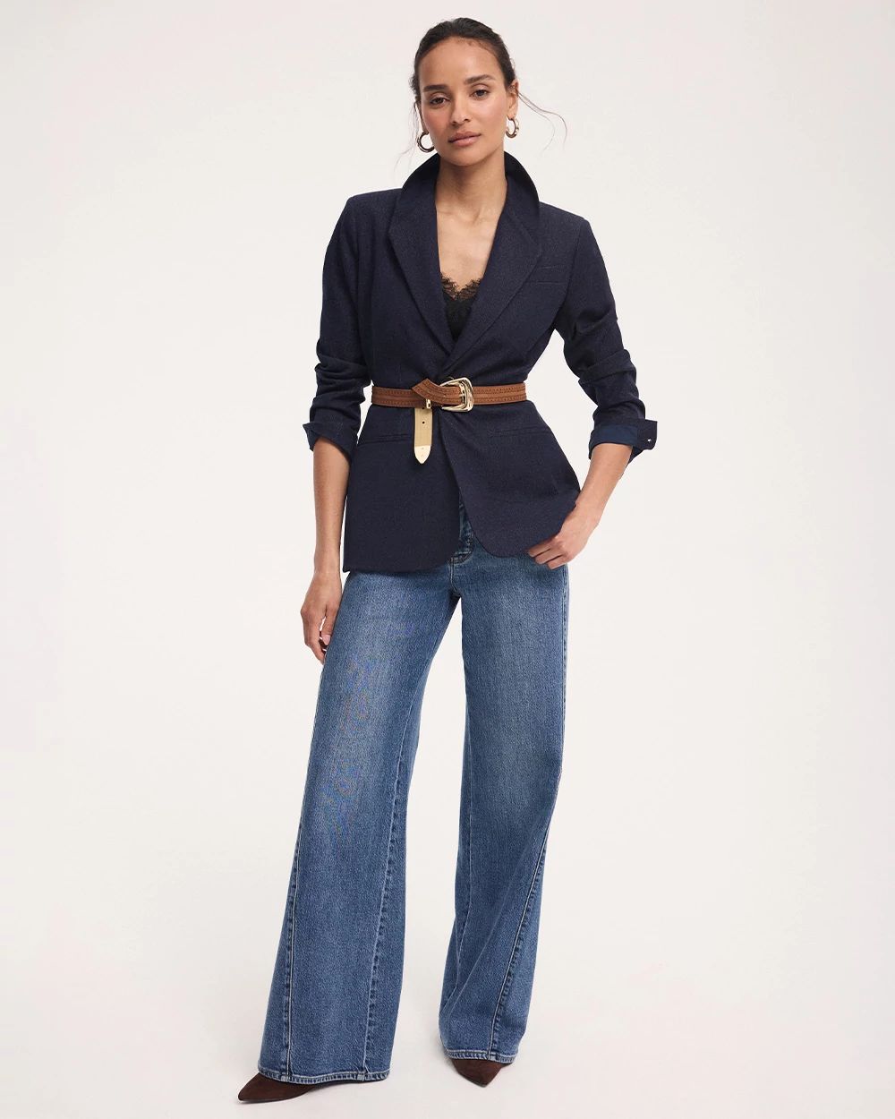 High-Rise Wide Leg Jeans