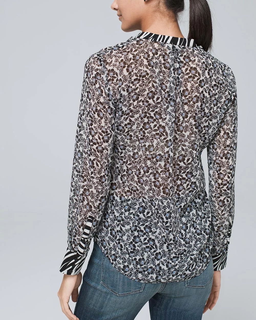 Ruffle Front Blouse