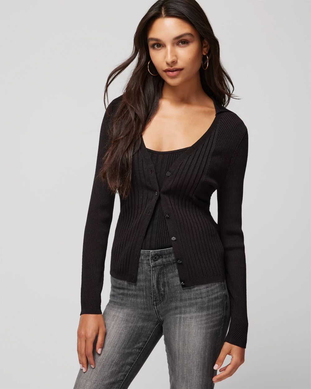 Ribbed Cardigan