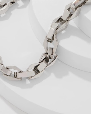 Geometric Links Necklace click to view larger image.