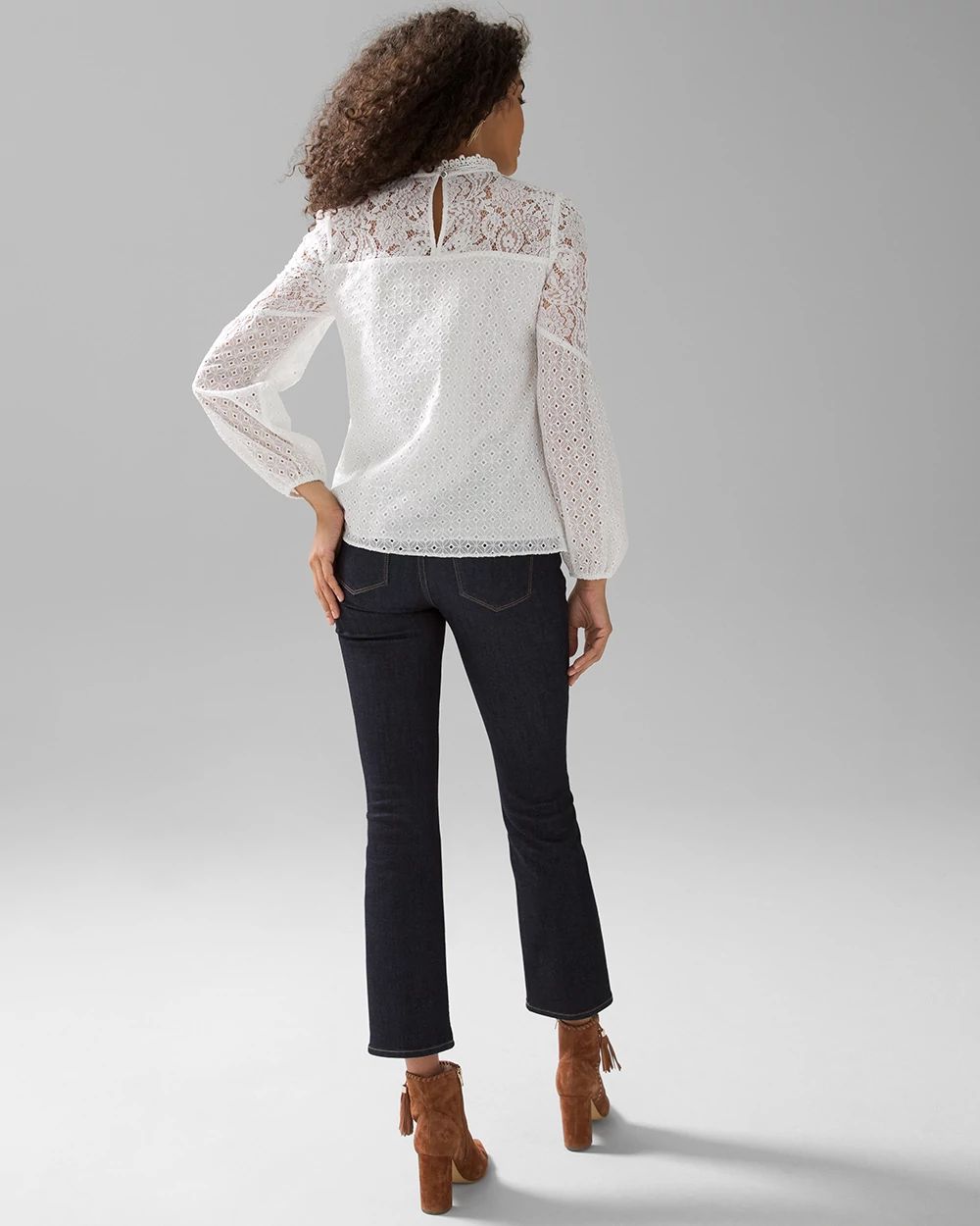 Mixed Lace Blouse