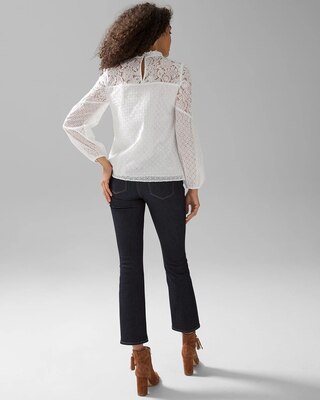 Mixed Lace Blouse