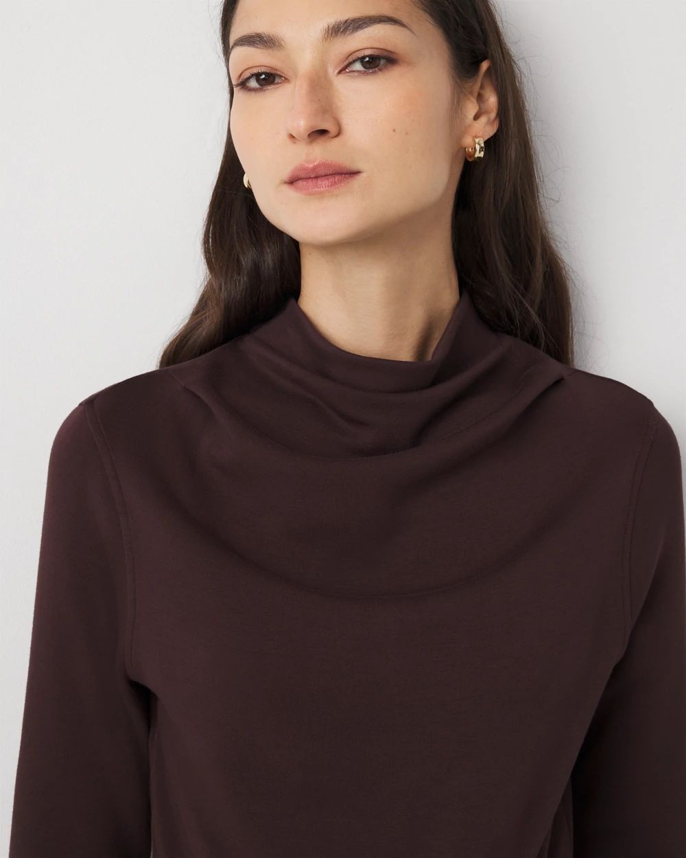 Petite Mockneck Jumpsuit click to view larger image.