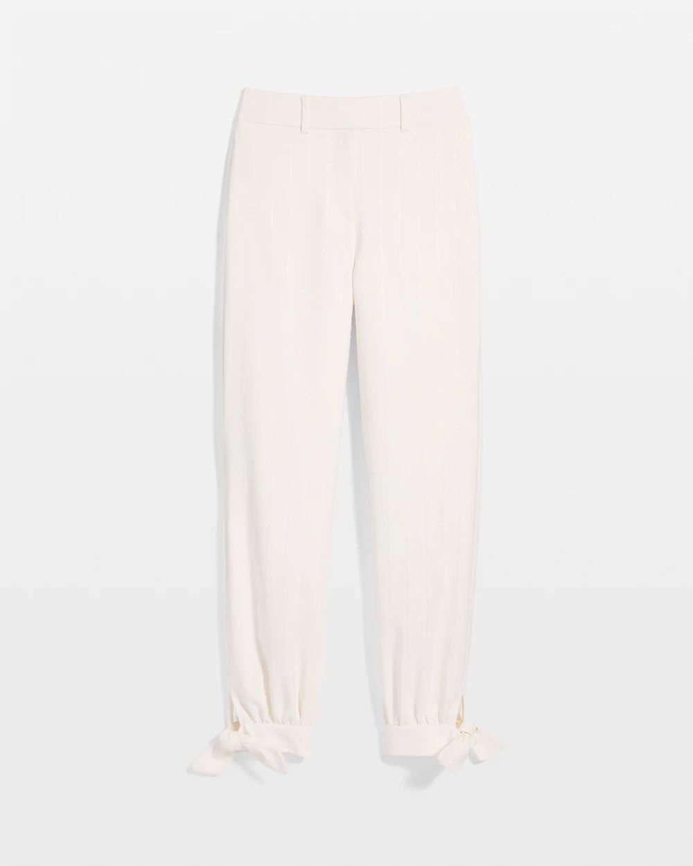 Sequin Pinstripe Tapered Ankle Pant click to view larger image.