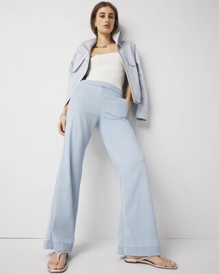 Petite High-Rise Pull-On Wide Leg Jean click to view larger image.