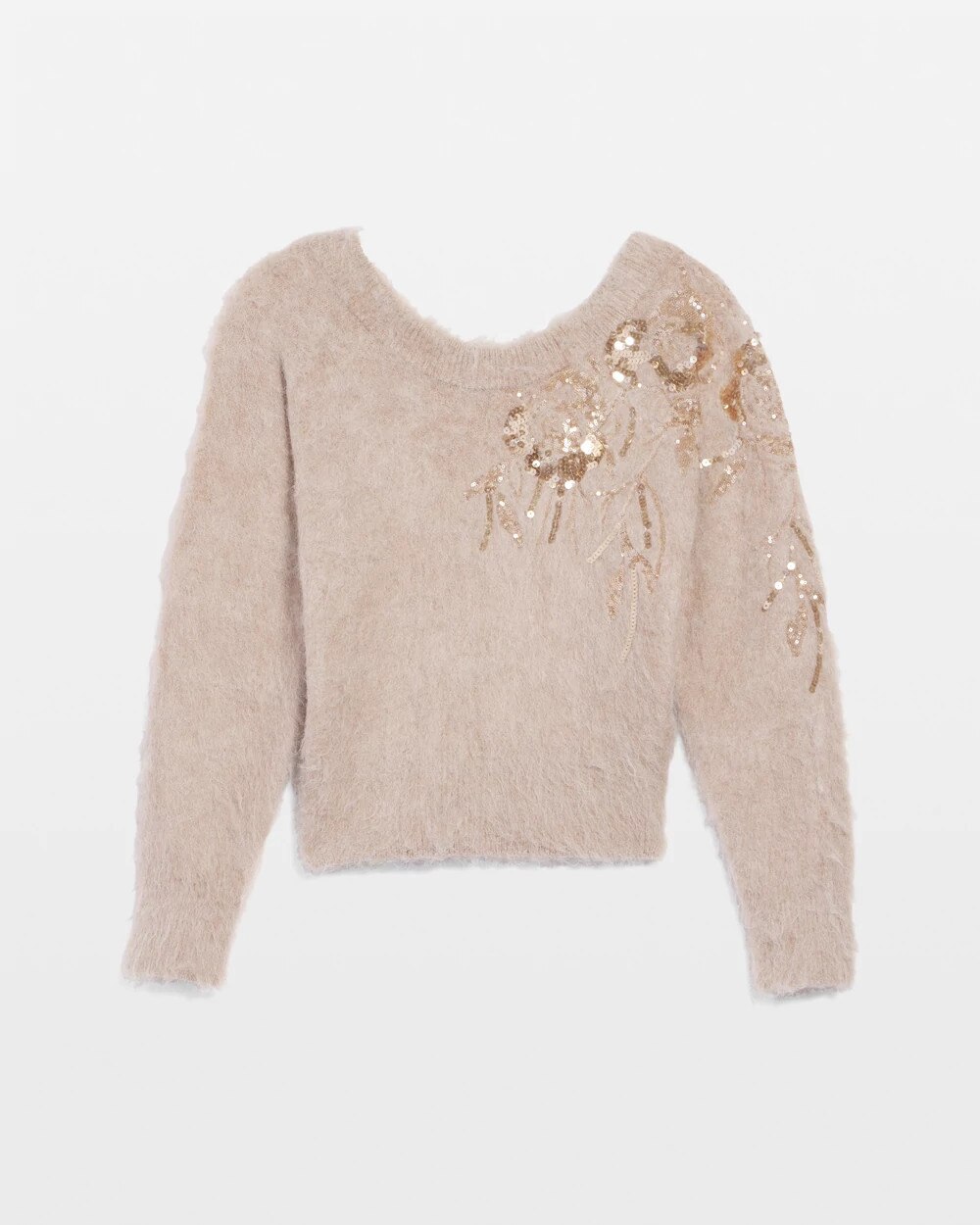 Sequin Embellished Sweater - image 5