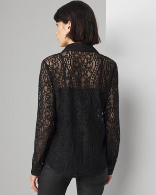 Long Sleeve Lace Shirt click to view larger image.